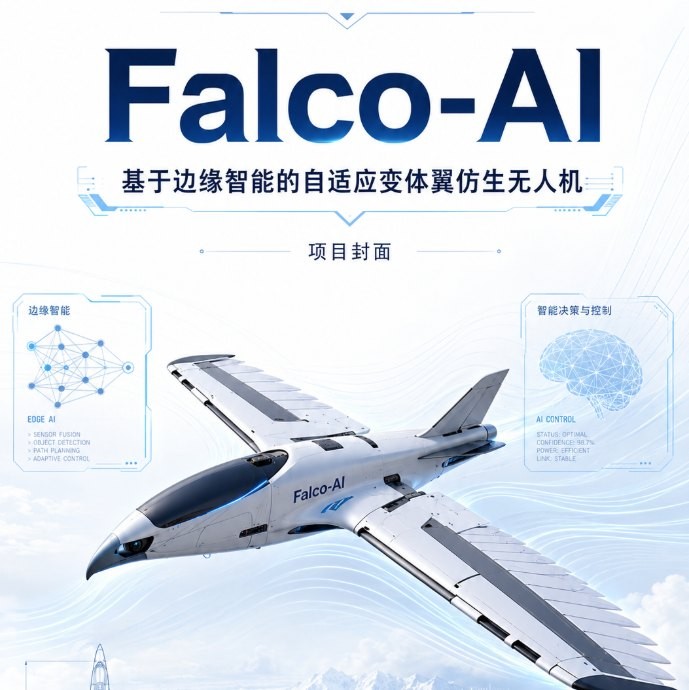基于边缘AI的自适应变体翼仿生无人机